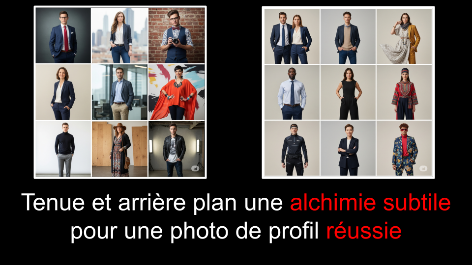 Tenue et arrière plan une alchimie subtile pour une photo de profil CV LINKEDIN réussie