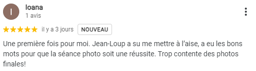 Avis 5 étoiles laissé par un(e) client(e) sur la fiche d'établissement de MaPhotopoprtrait.com